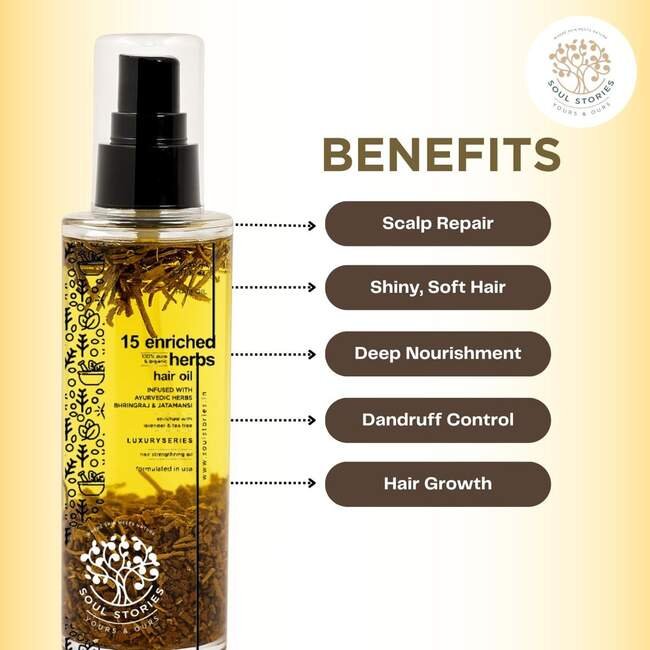 15 Enriched Herbs Hair Oil — hair oils