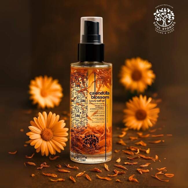 Calendula blossom Luxury Bath Oil — botanical bath oils