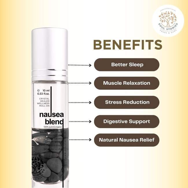 Nausea Blend — crystal-healed wellness roll-ons